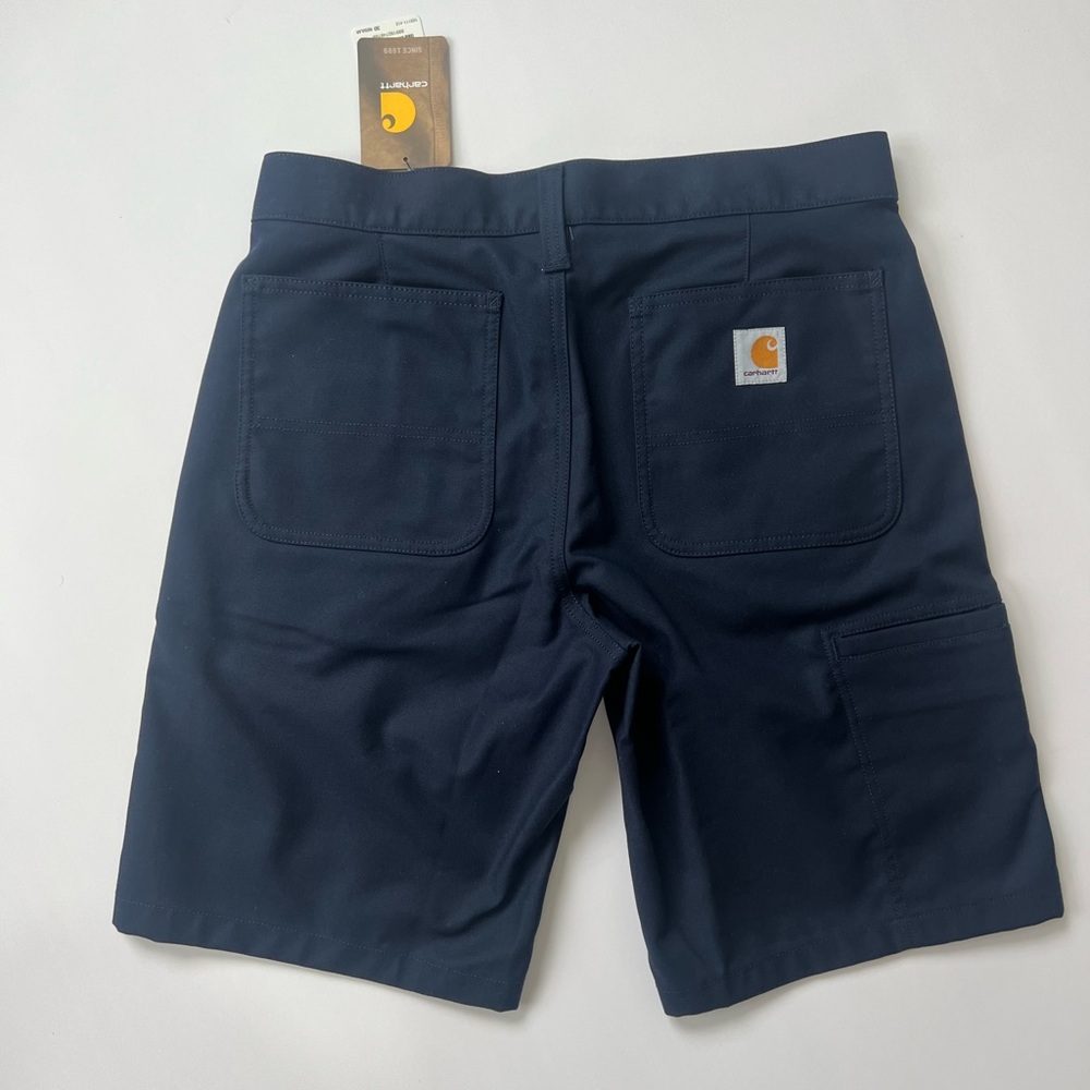 Carhartt Men’s Navy Size 30 Rugged Work Shorts Navy Blue Side Pocket
Inseam: 10” - Picture 3 of 16